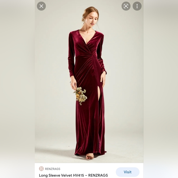 Dresses | Velvet Long Sleeve Maxi Dress | Poshmark